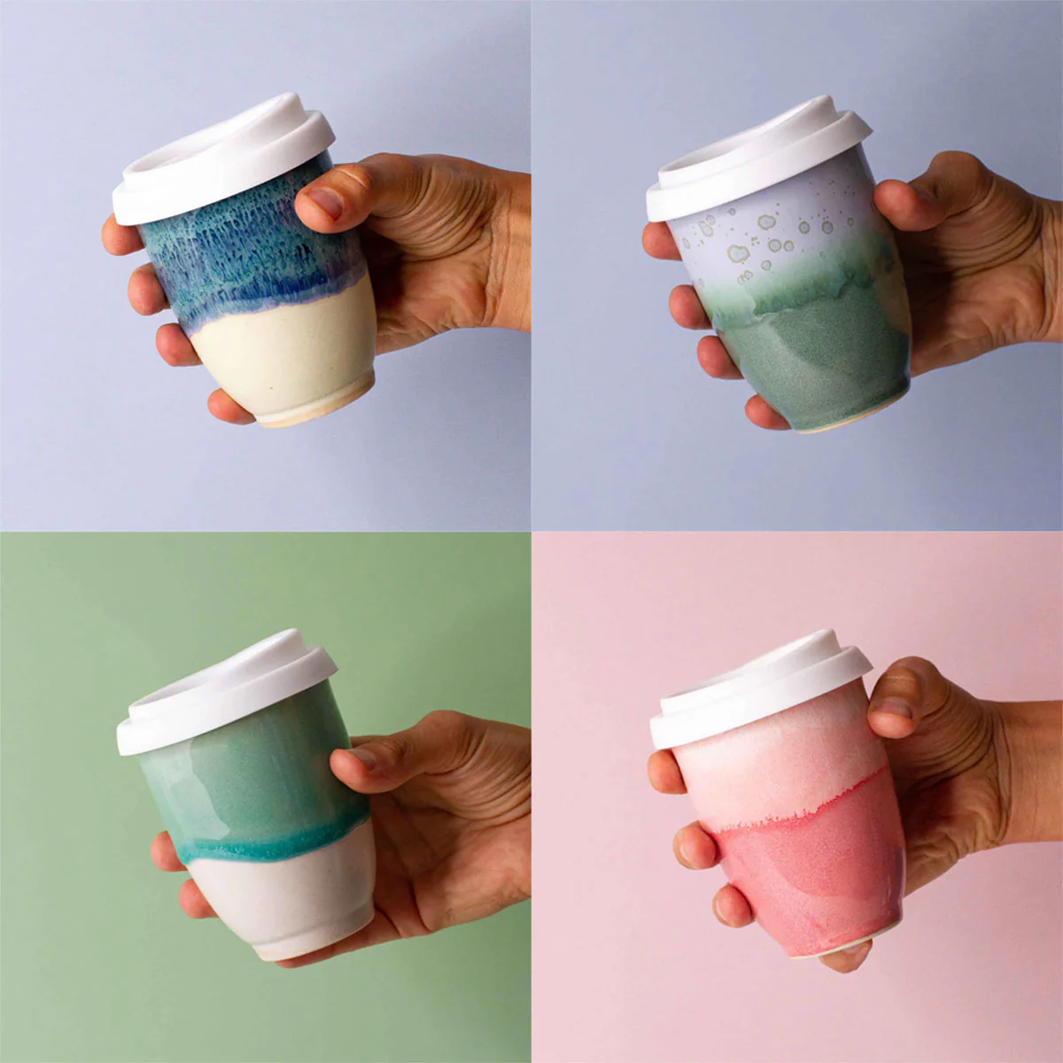 Travel Cup Regular 350ml Assorted - Pottery for the Planet - Image 2