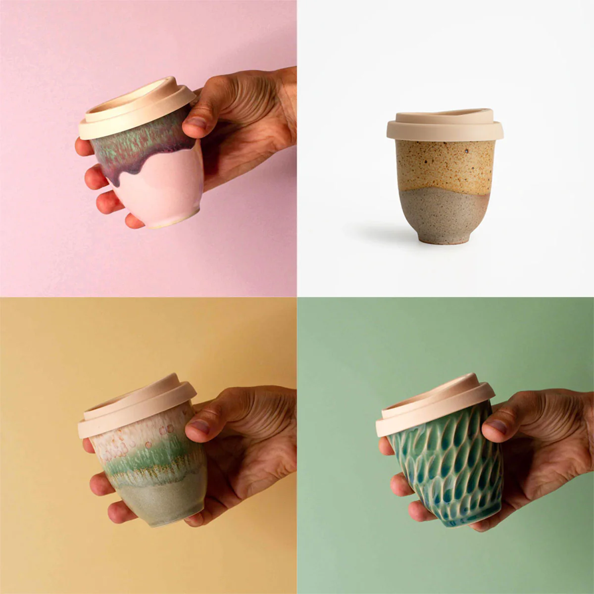 Travel Cup Small 240ml Assorted - Pottery for the Planet - Image 3