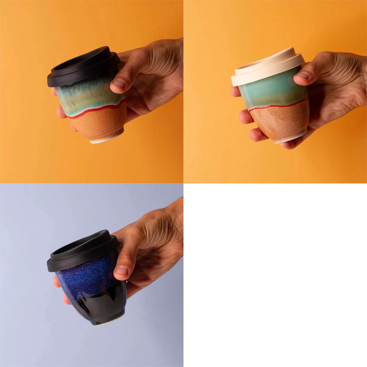 Travel Cup Small 240ml Assorted - Pottery for the Planet - Image 4