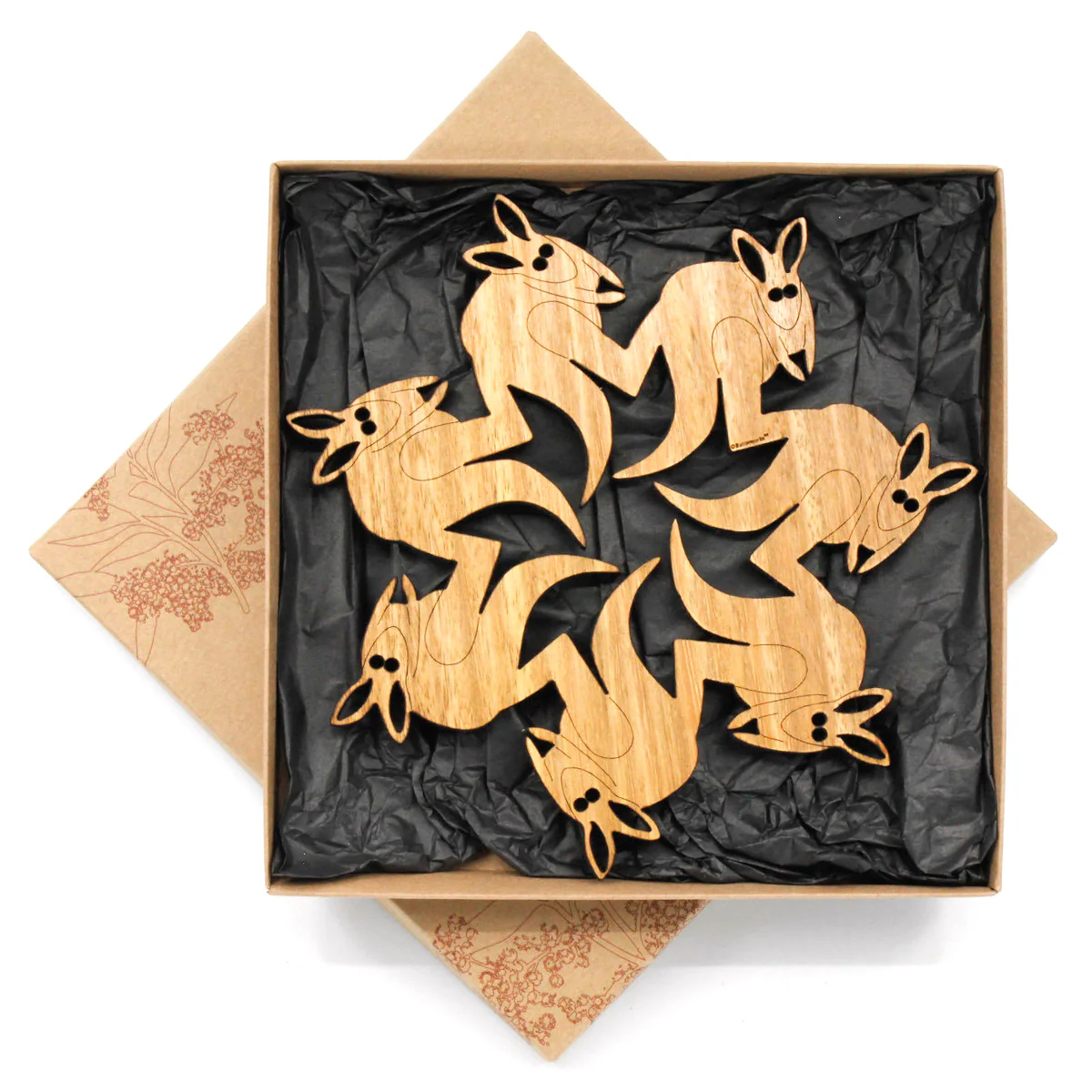 Trivet Kangaroo Small Wooden - Buttonworks - Image 2
