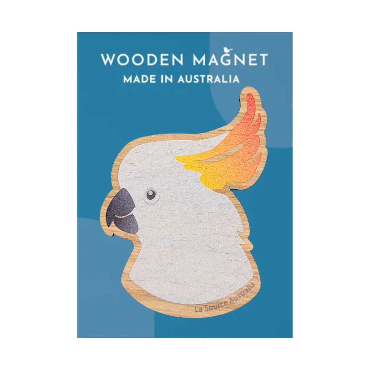 Wooden Magnet Cockatoo - La Source
