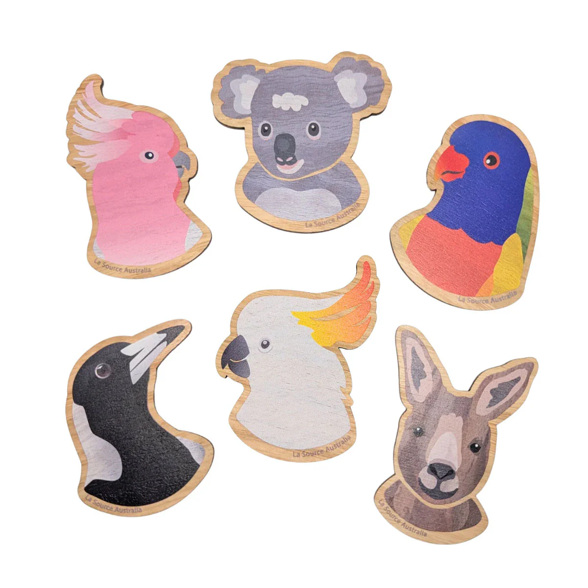 Wooden Magnet Kangaroo - La Source - Image 2